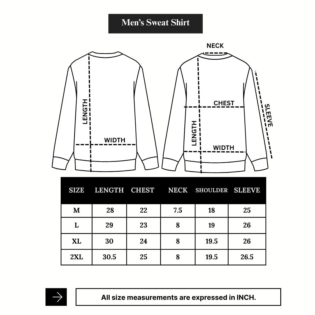 Men’s Black Stripe Sleeve Winter Sweatshirt