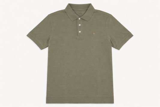 Men’s Olive Green Polo Shirt – Premium Soft PK Fabric Classic Fit
