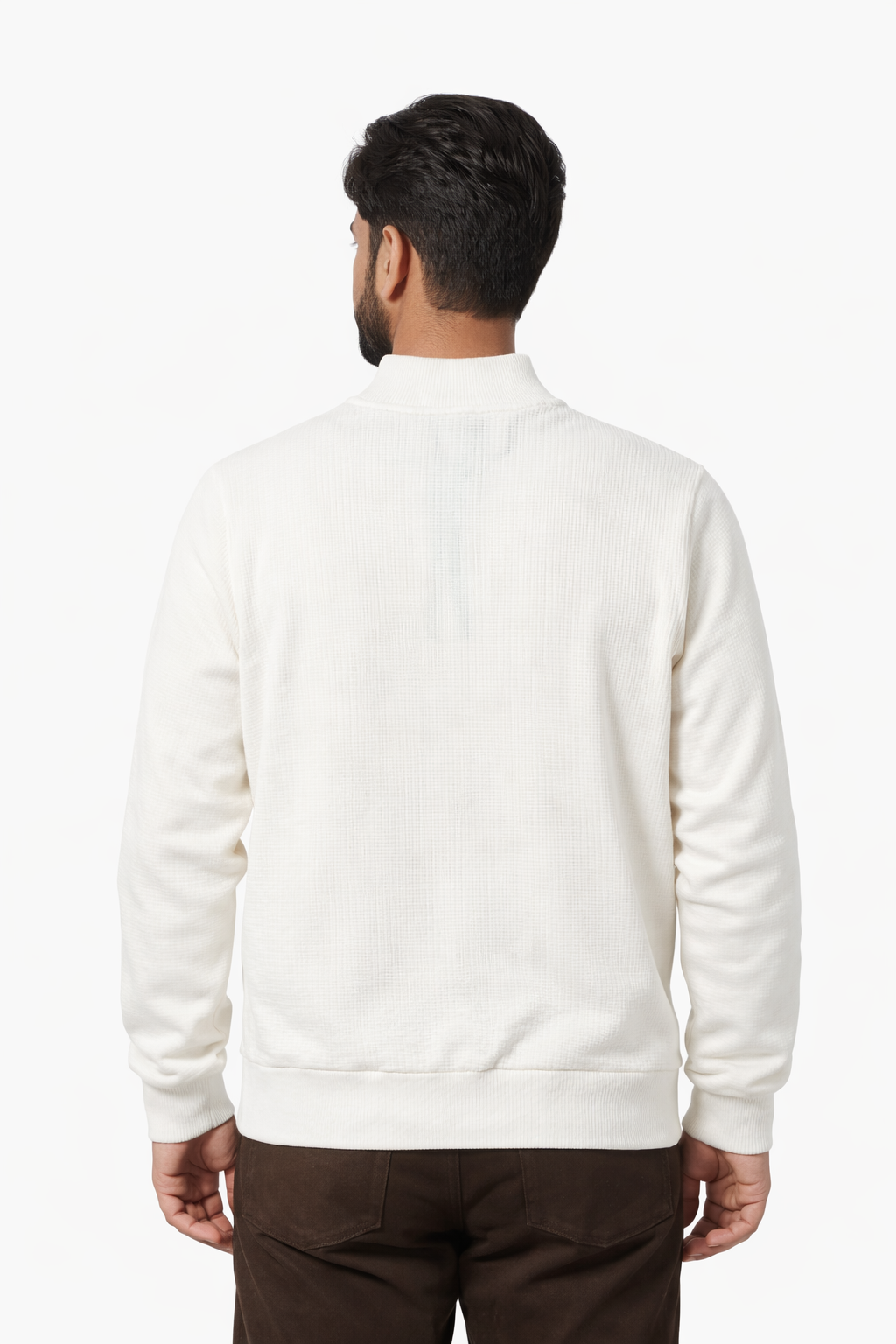 Everyday Essentials Zipper Polo Sweatshirt