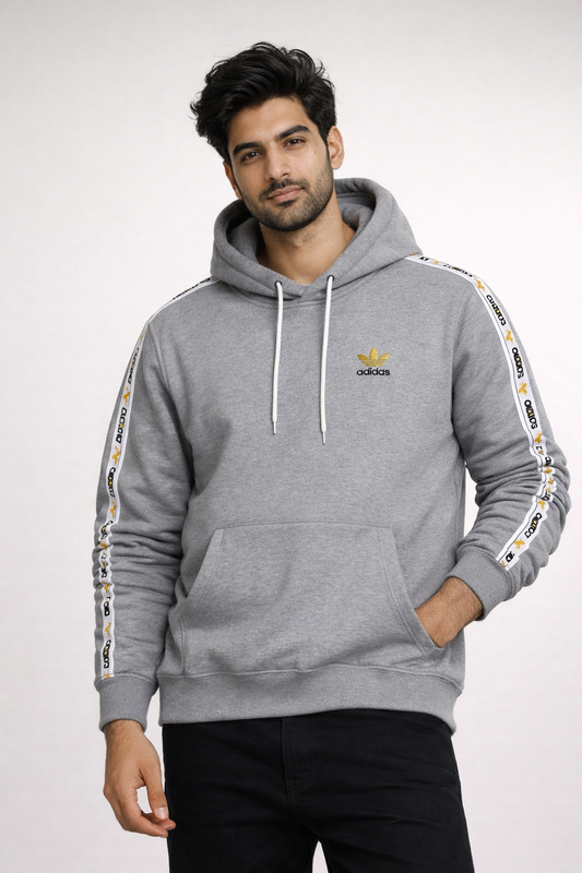 Premium Adidas Maroon Hoodie with Embroidery