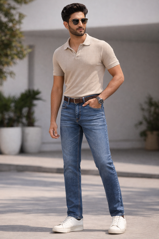 Slim Fit Blue Jeans – Men’s Classic Denim