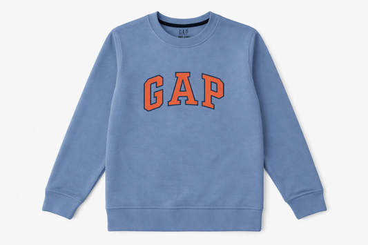 Kids GAP Classic Logo Fleece Sweatshirt – Blue Winter Wear