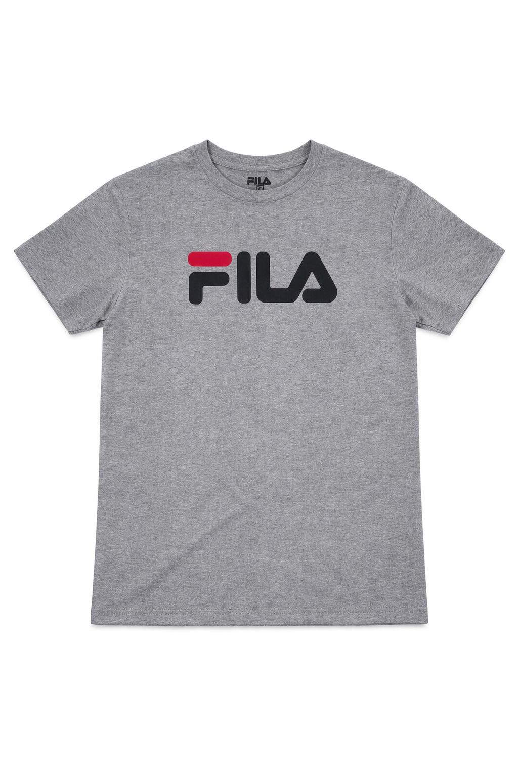 Men’s Classic FILSLogo T-Shirt – Grey | Slim Fit Cotton Casual Wear