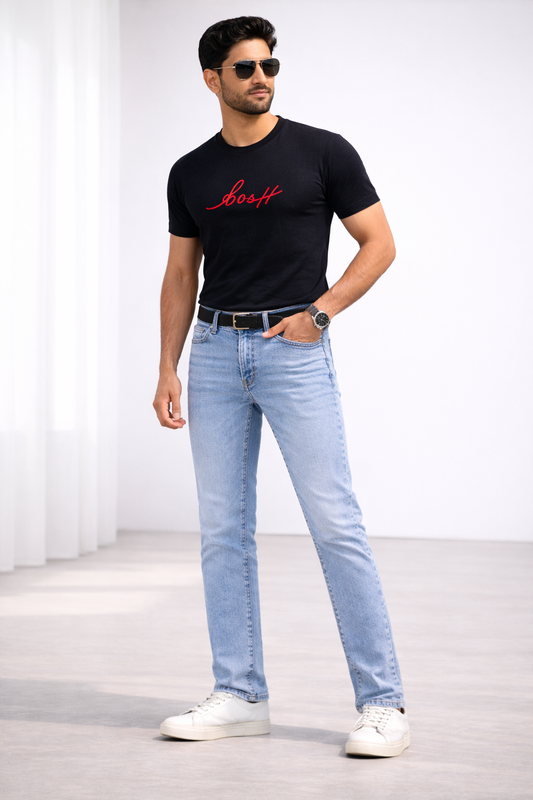 BOSS Men’s Black Signature Logo T-Shirt