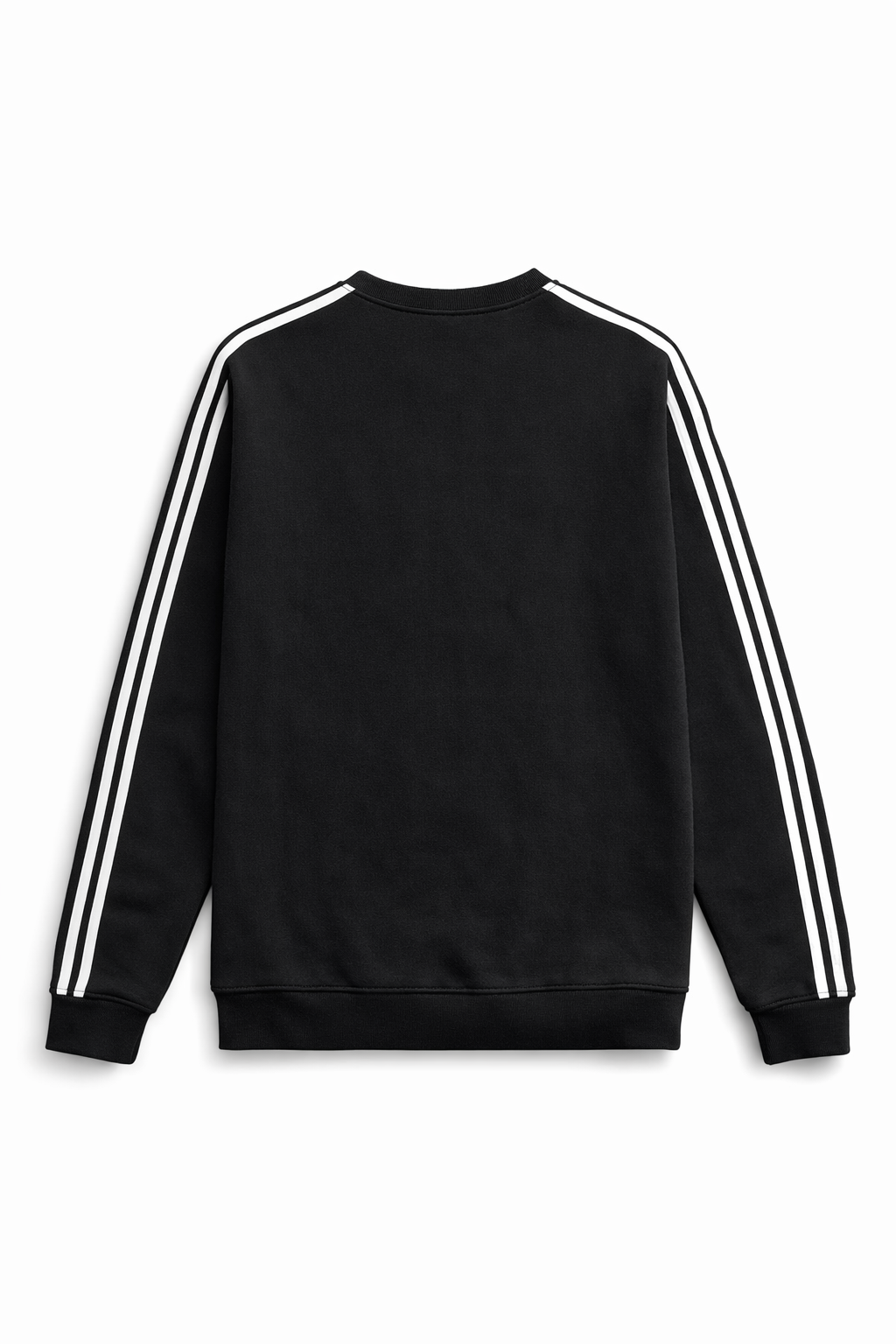Men’s Black Stripe Sleeve Winter Sweatshirt