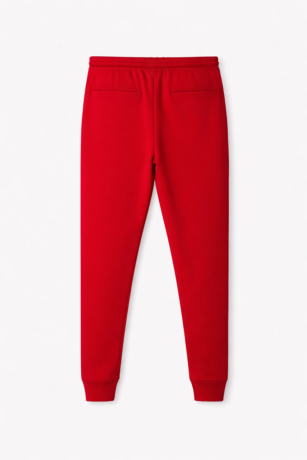 Men’s Red Slim-Fit Fleece Trouser