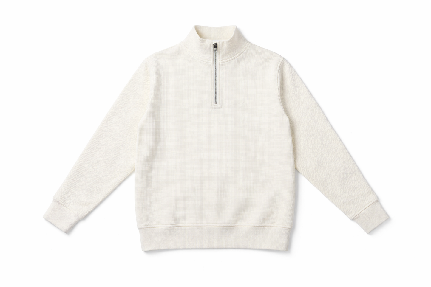 Everyday Essentials Zipper Polo Sweatshirt